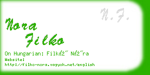 nora filko business card